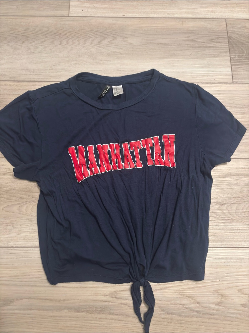 Divided Navy Crewneck Tee